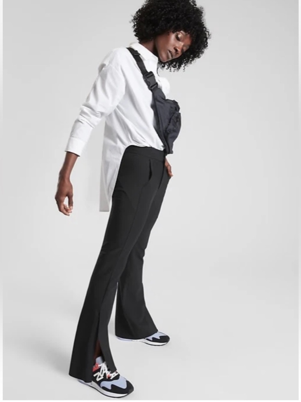 Athleta Stellar Flare Trouser Tight Legging Fitted Work Flare Pants Ankle Zipper
